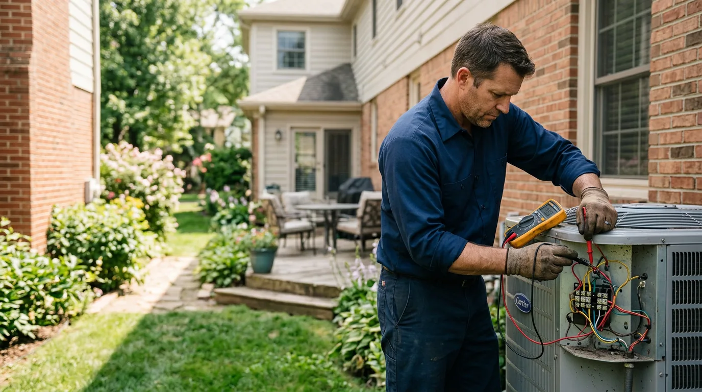 HVAC technician working near Sloan, IA
